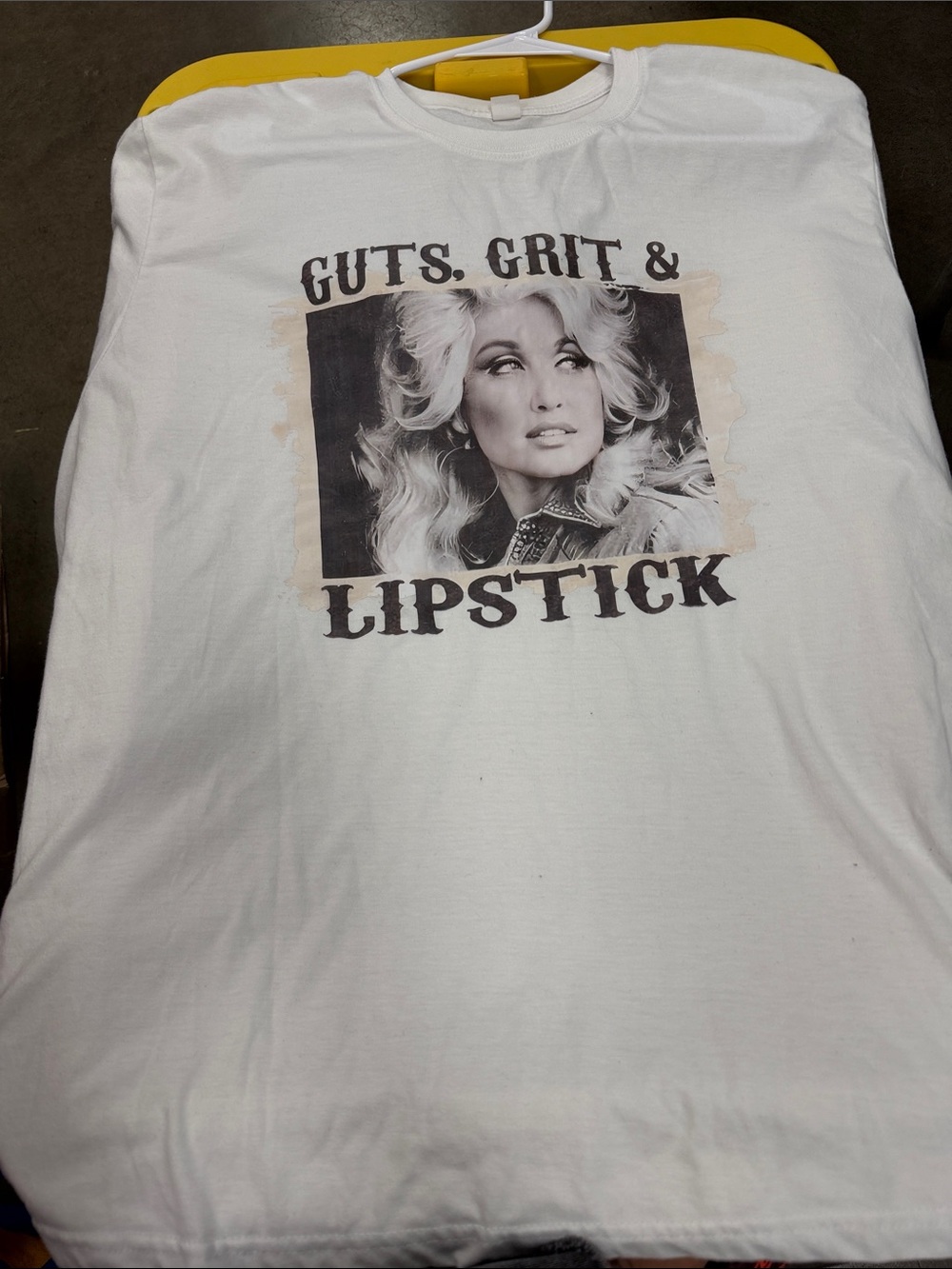 Guts, Grit & Lipstick Graphic Tee - White